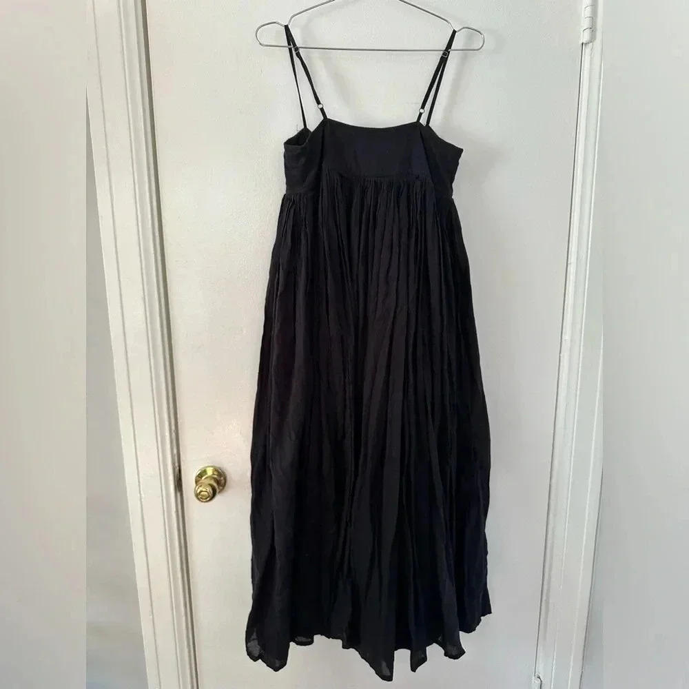 V.de.Vinster Black Pom Pom Dress with Thin Straps - Picture 2 of 5